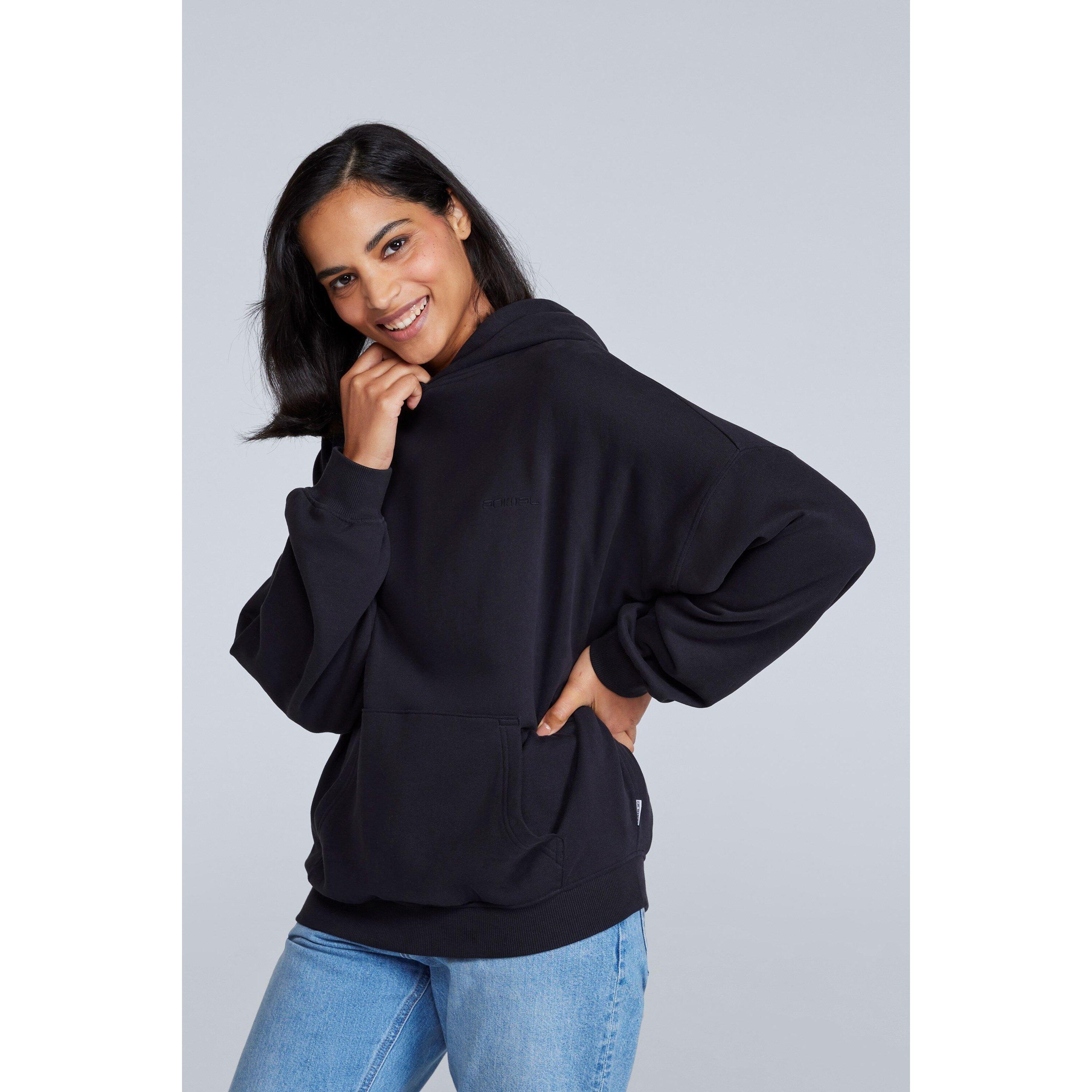 ANIMAL Womens/Ladies Idol Drop Shoulder Hoodie (Jet Black)