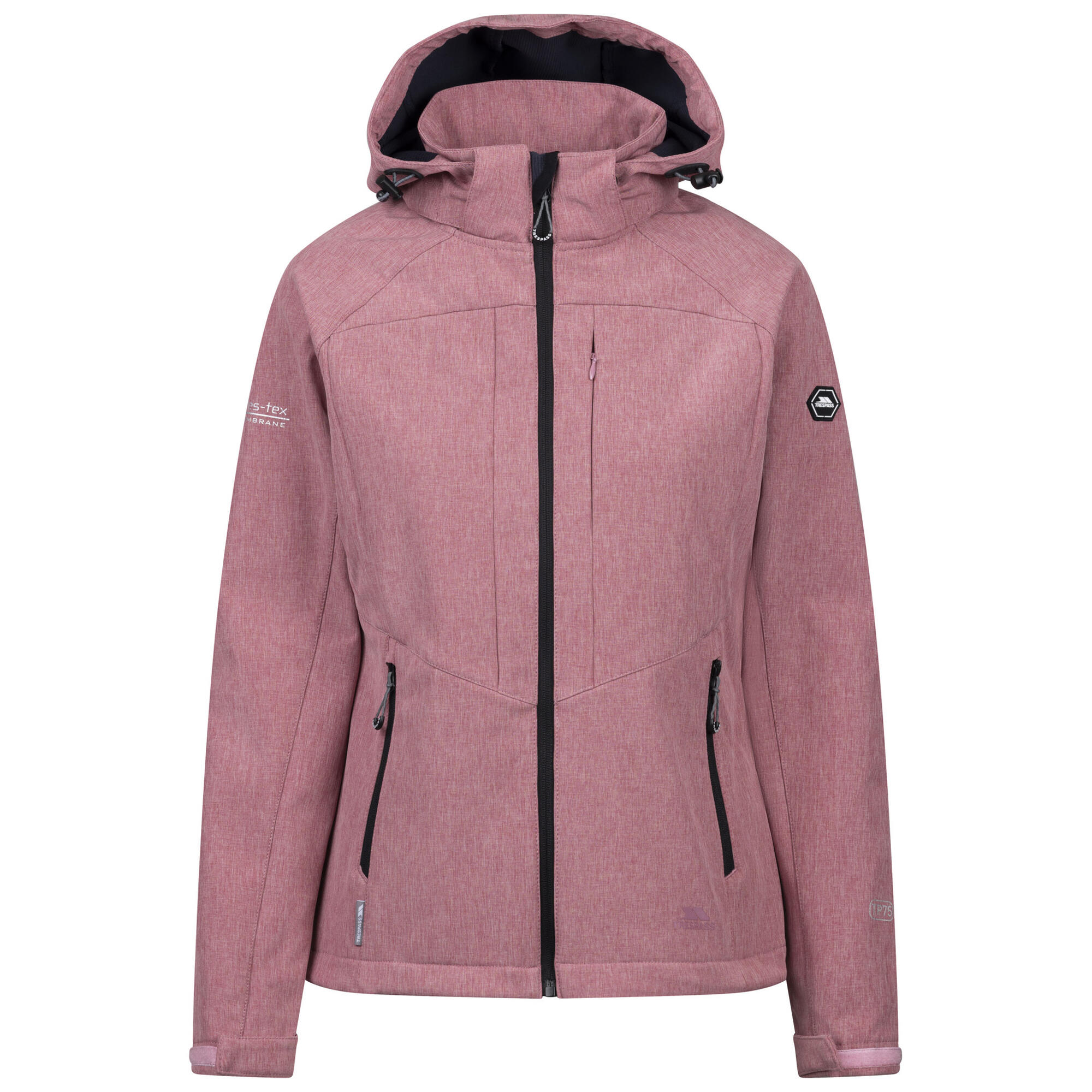 Trespass - Veste Softshell Fryatt Femme (mûre Clair Chiné) - Veste - Rose - 40 M - Decathlon