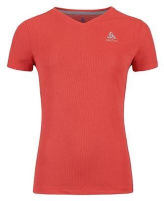 ODLO F‑Dry Damen T‑Shirt V‑Ausschnitt Orange