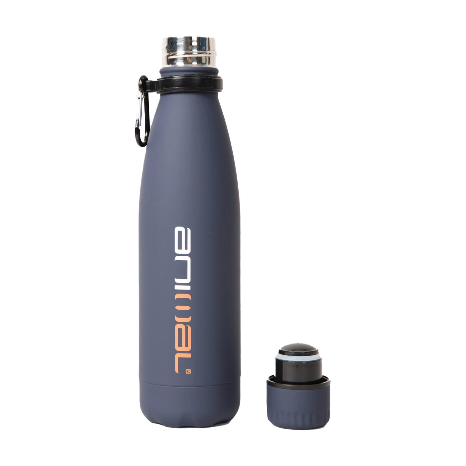Rubber 480ml Water Bottle (Navy) 3/3