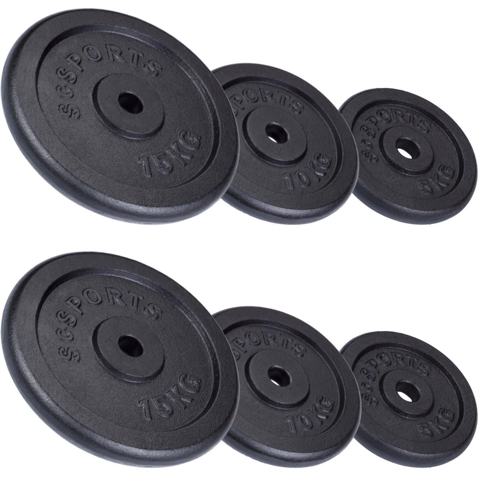 Set de discuri de greutate 60KG 30 si 31 mm fonta