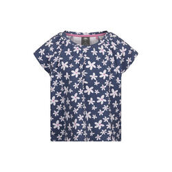Tshirt Motif/style Floral JOSEY Fille (Ton Bleu)