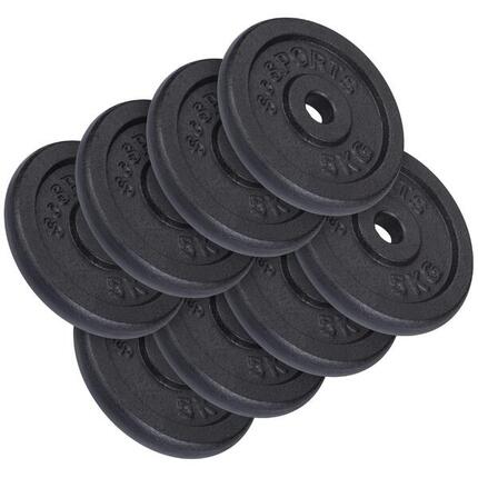 Hantelscheiben-Set 30/31 mm 2 KG (4 x 0.5 KG)