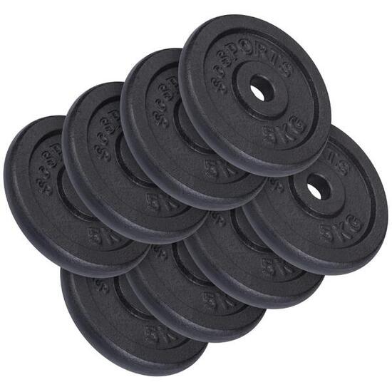 Hantelscheiben-Set 30/31 mm 2 KG (4 x 0.5 KG)