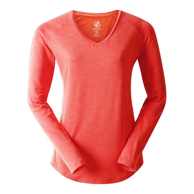 Tshirt De Sport DISCERN Femme (Pêche Foncée)