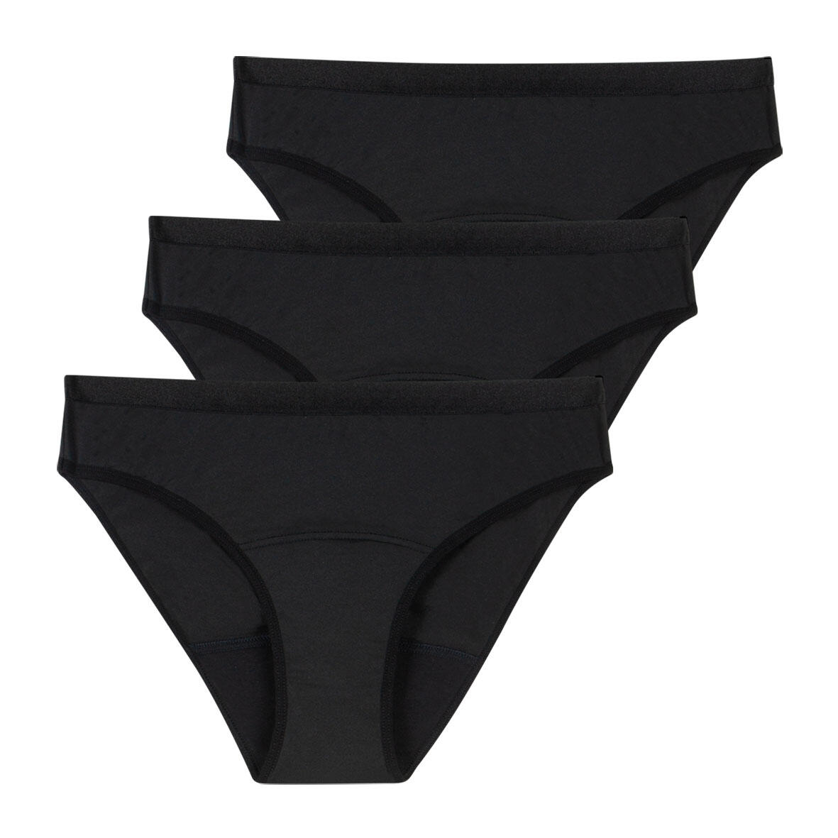 Lot de 3 culottes menstruelles taille haute femme 4/7