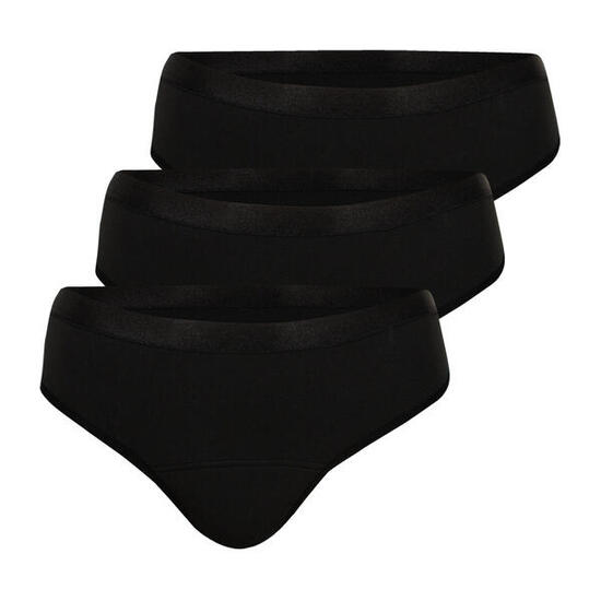 Lot de 3 culottes menstruelles taille haute femme