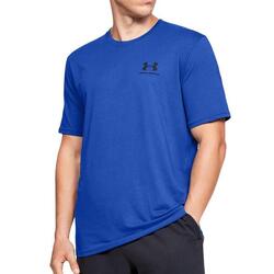 T-shirt Bleu Roi Homme Under Armour Left Chest