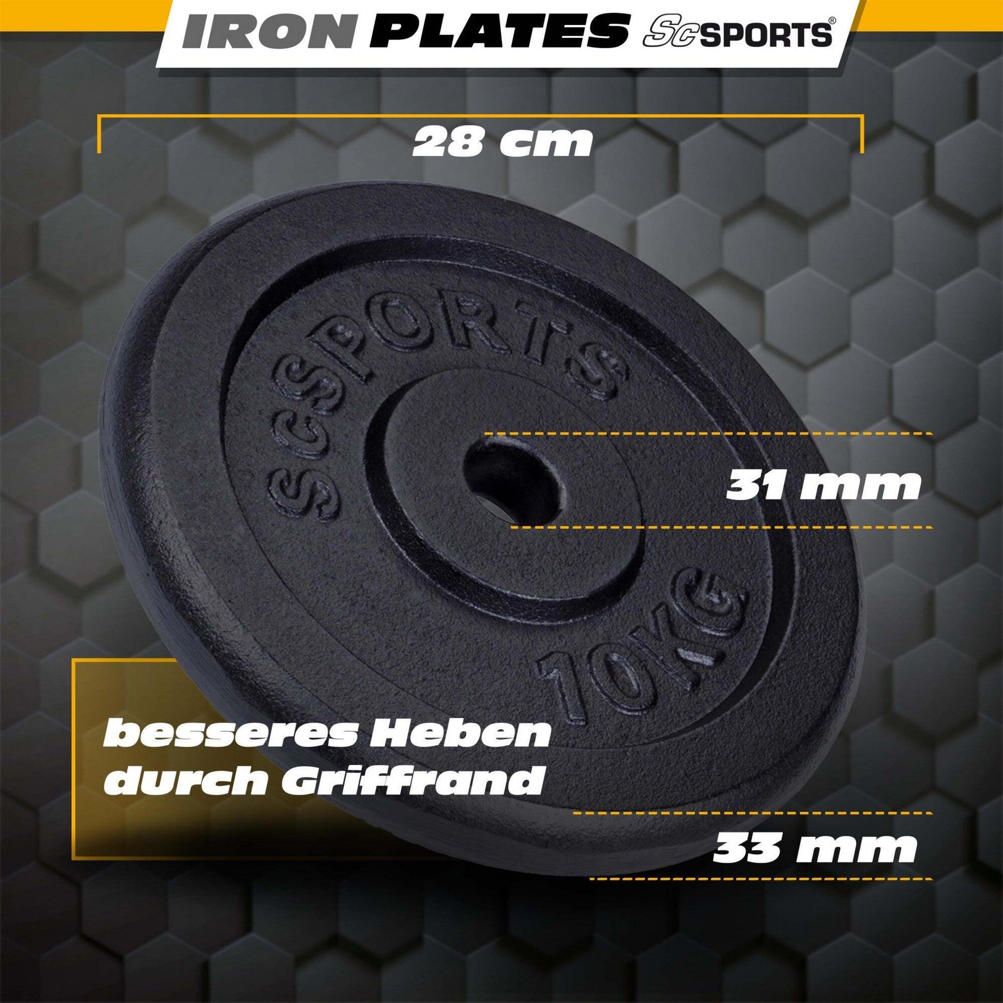 Set de discuri de greutate 35 KG 30 si 31 mm fonta 5/6