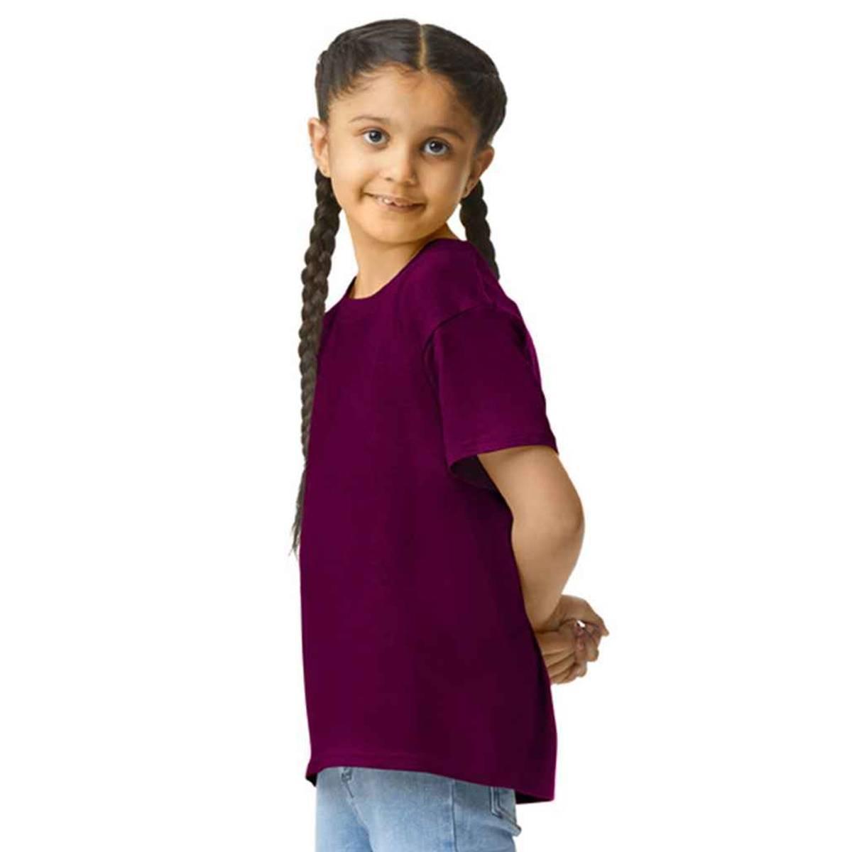 Maglietta Semplice Bambini Gildan Softstyle Marrone 3/3