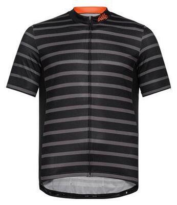 Maglia Ciclismo Manica Corta ODLO Essentials Print Nero/Grigio
