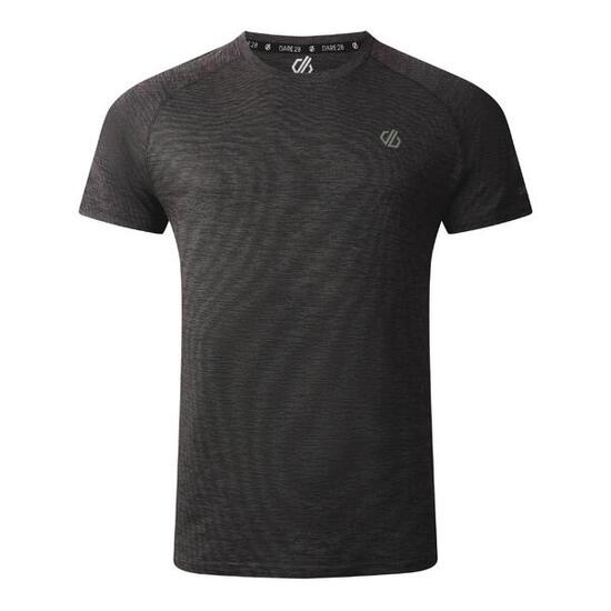 Tshirt PERSIST Dare 2B Homme gris foncé Qwic+ respirant