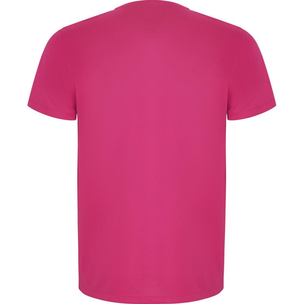 Camiseta Imola de Manga Corta Deportivo para Hombre Rosa Fluorescente 2/3