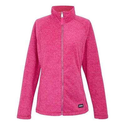 Dames mayse full zip fleecejack (roze fusion marl)