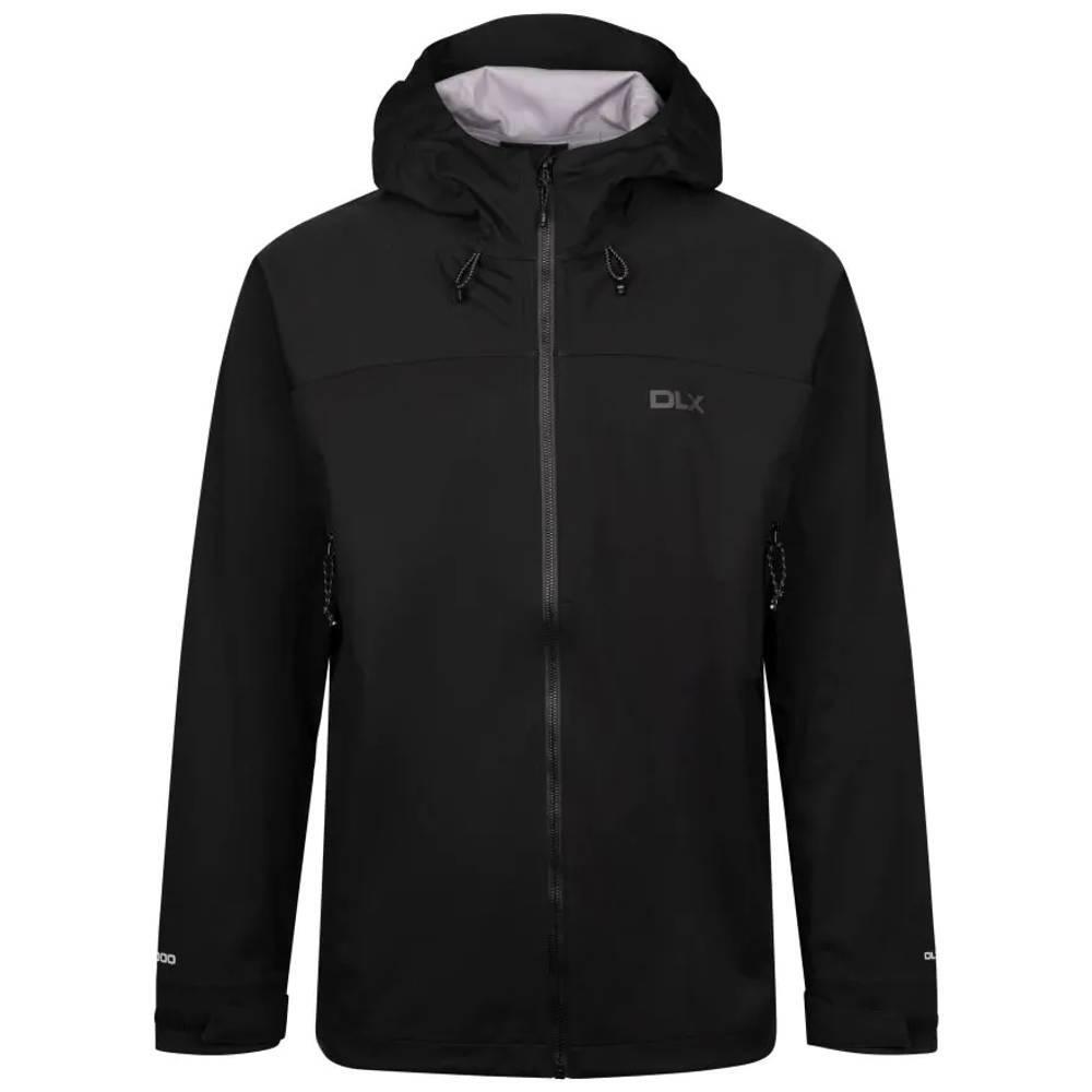 TRESPASS Mens Johannes DLX Waterproof Jacket (Black)