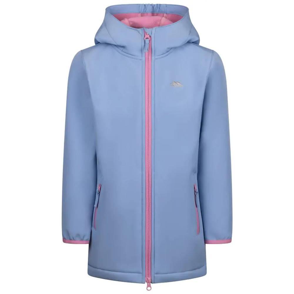 TRESPASS Girls Brennagh Soft Shell Jacket (Cornflower)