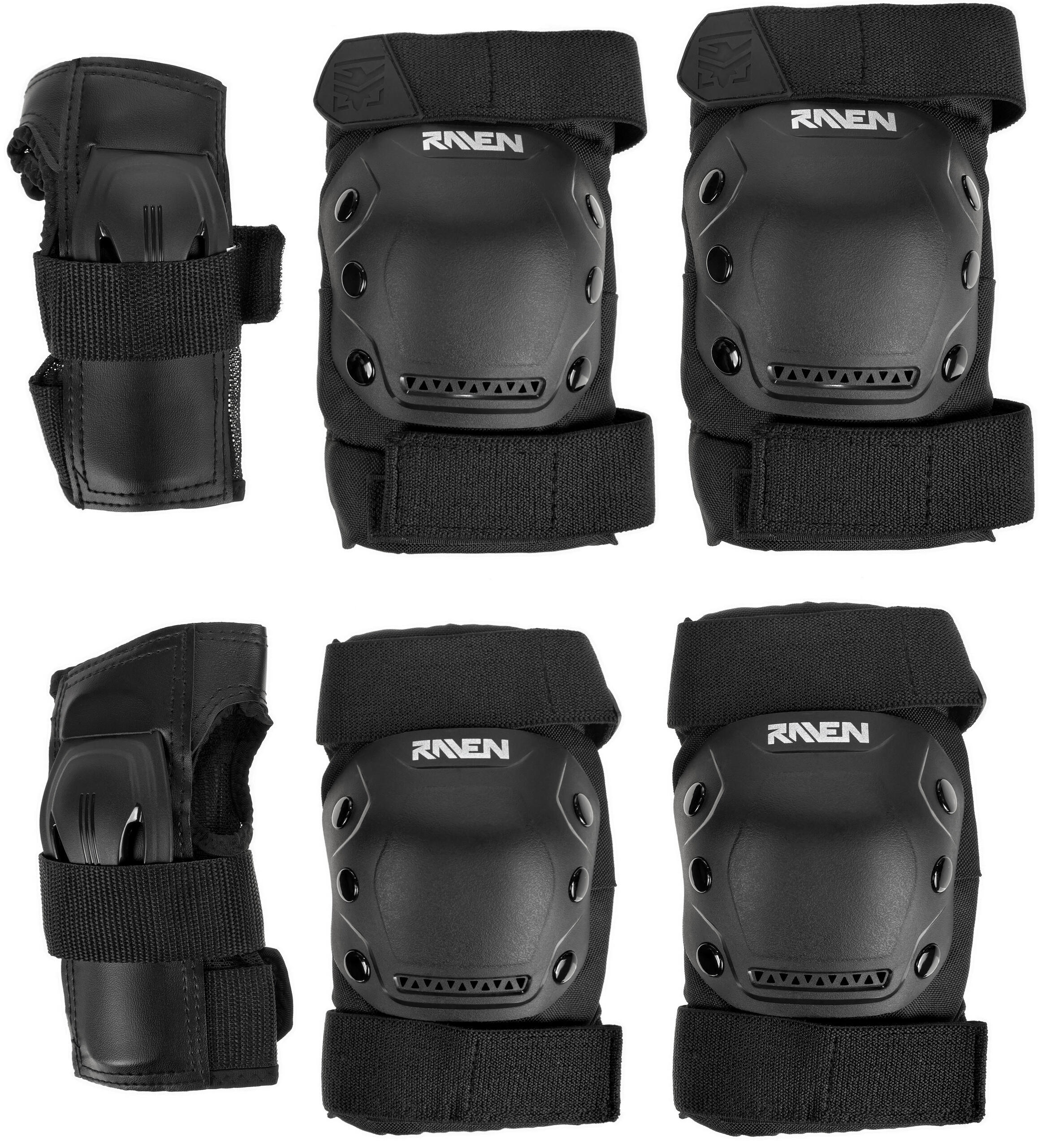 RAVEN Protezioni per pattini in linea e a rotelle Dexard Nero