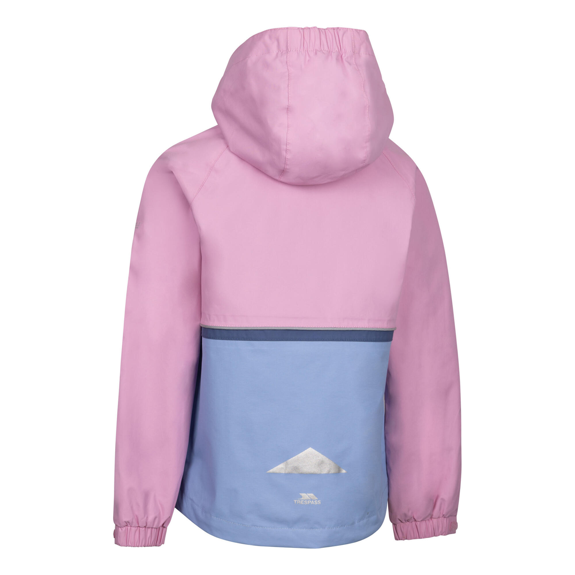 Giacca Impermeabile Ragazze Trespass Allora Rosa Caramello 2/3