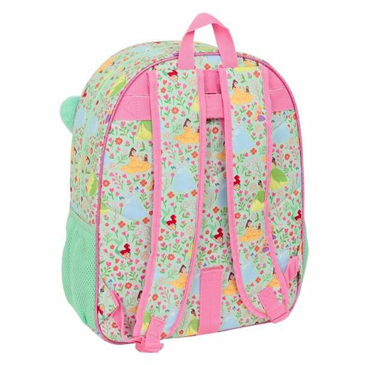 Mochila Escolar Disney Princess Bloom Verde 2/3