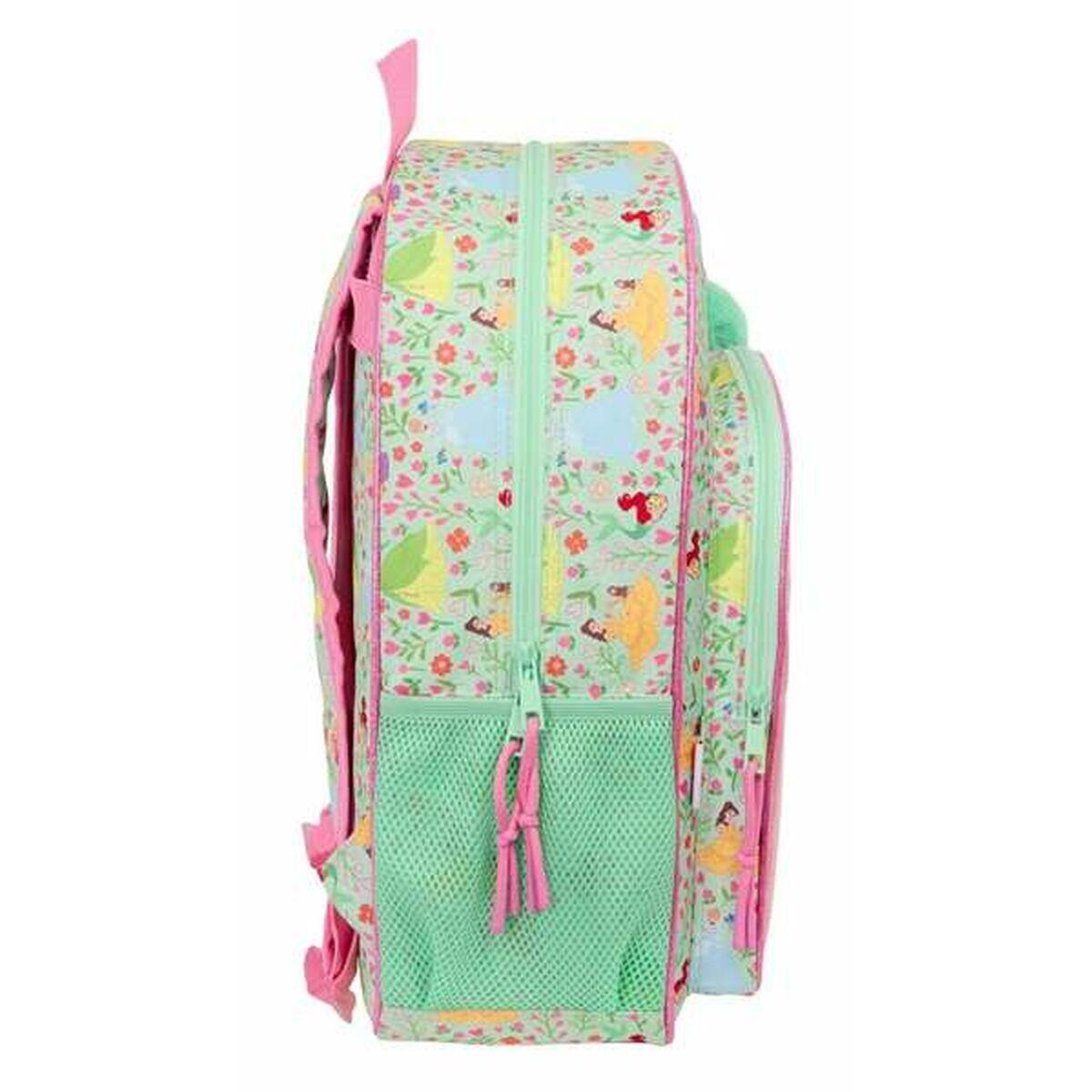 Mochila Escolar Disney Princess Bloom Verde 3/3