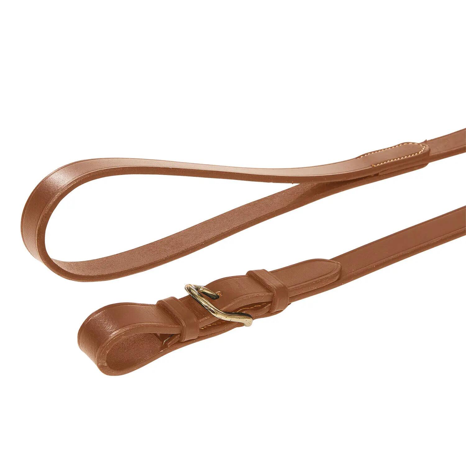 Rênes pour cheval avec chaîne en laiton résistante Equestro 3/5