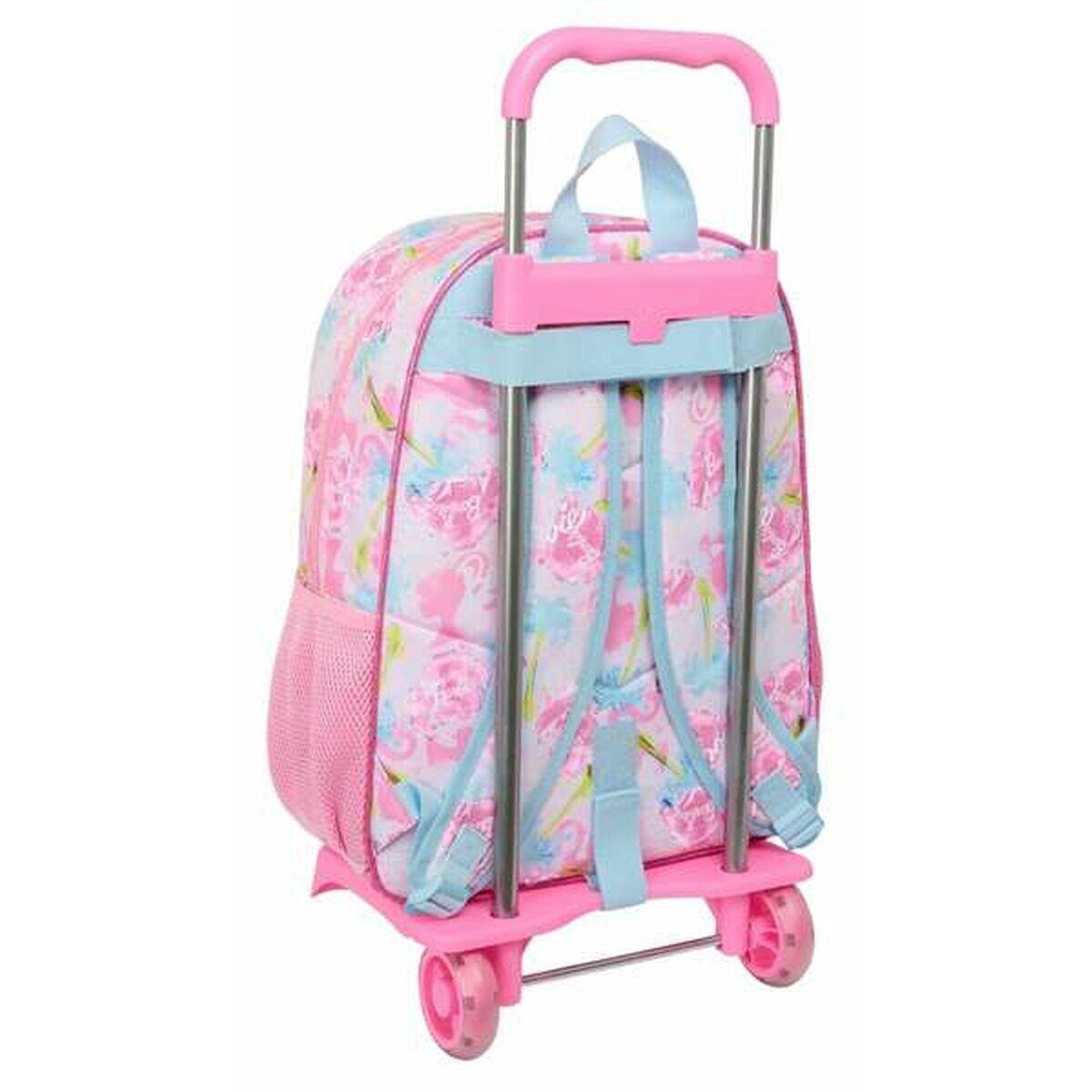 Mochila Escolar com Rodas Barbie Painterly Cor de Rosa 2/2