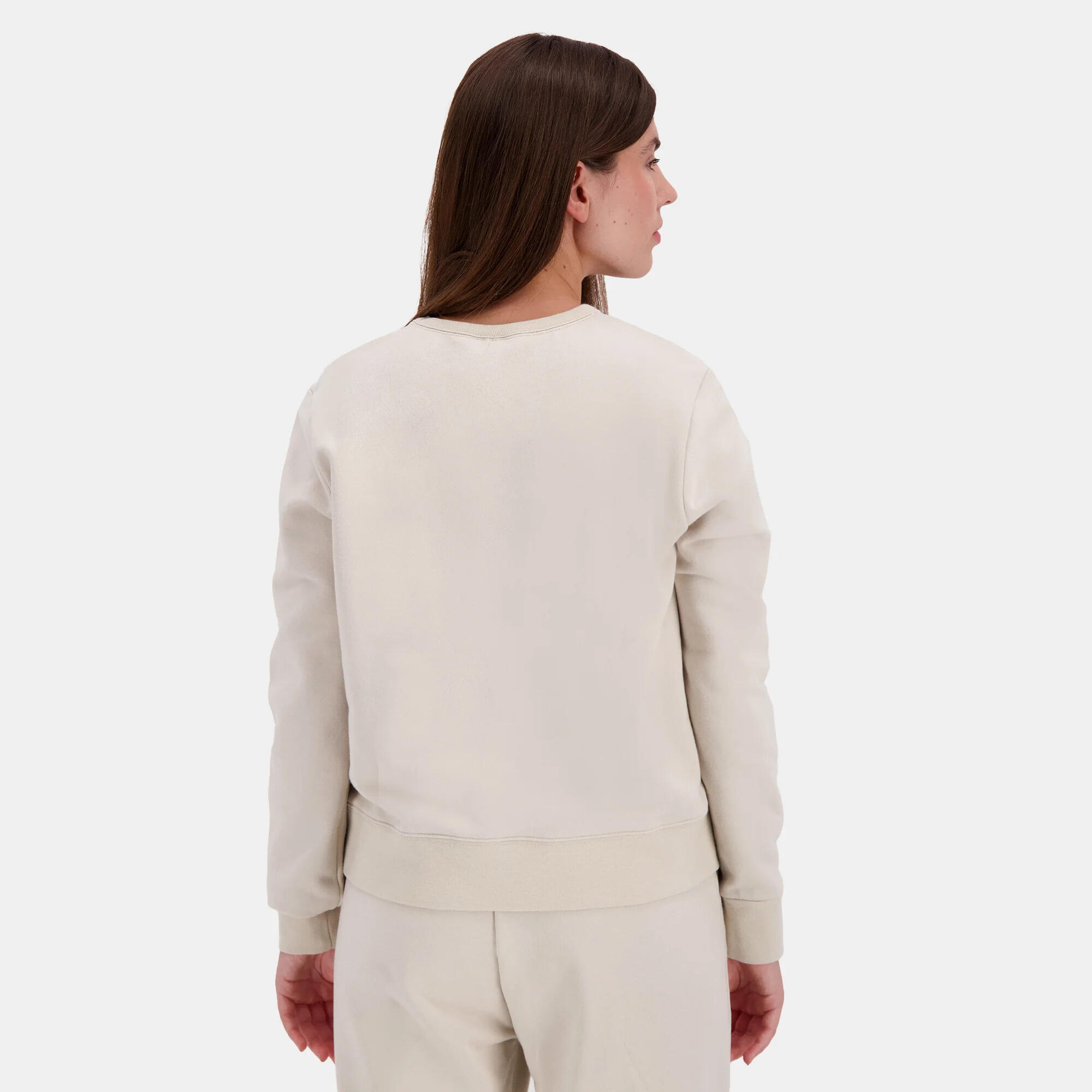 Women's Le Coq Sportif Contemporary Beige Sweatshirt 5/6