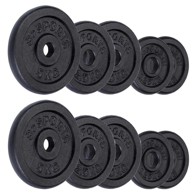 Set de discuri de greutate 25 KG 30 si 31 mm fonta