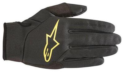 Guanto Windstopper Alpinestars Cascade Gore Nero / Giallo Acido