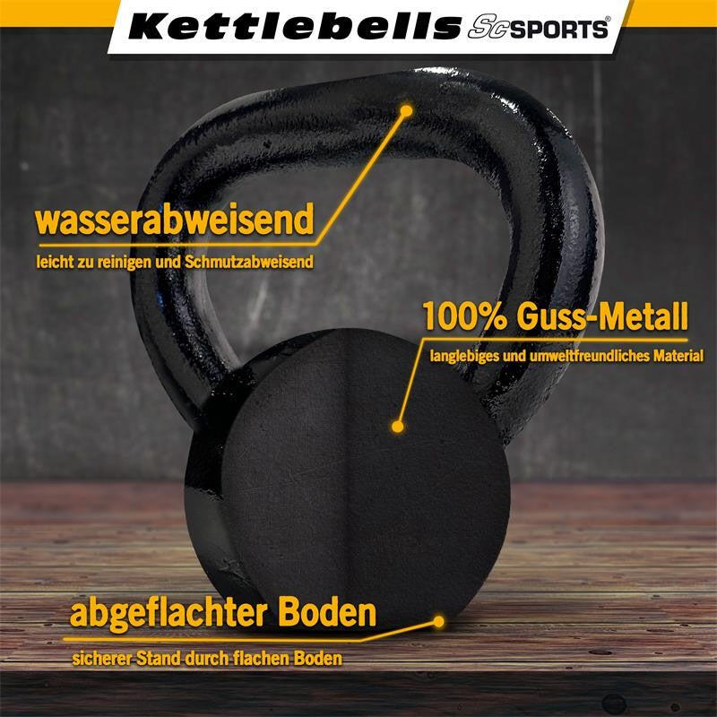 Kettlebell 4 kg fonta negru
