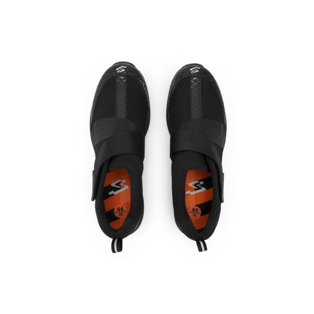 Zapatillas de ciclismo indoor unisex Motiv Spiuk negro 3/4