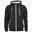 Casaco Windrunner para adultos unissexo Preto / Branco
