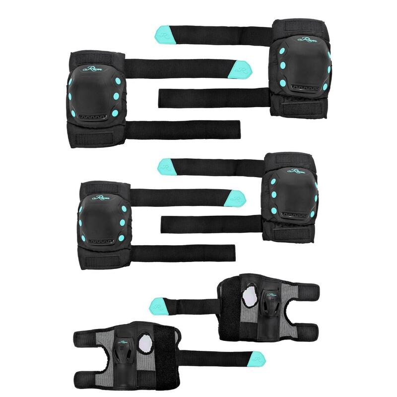 Set Protectie Raven Dexard Fibre, Turcoaz, Unisex