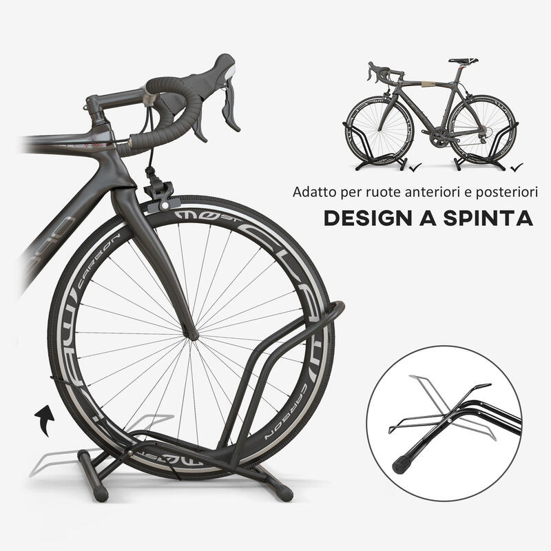SPORTNOW Suport pentru Biciclete 59X41X38 cm din Otel Negru