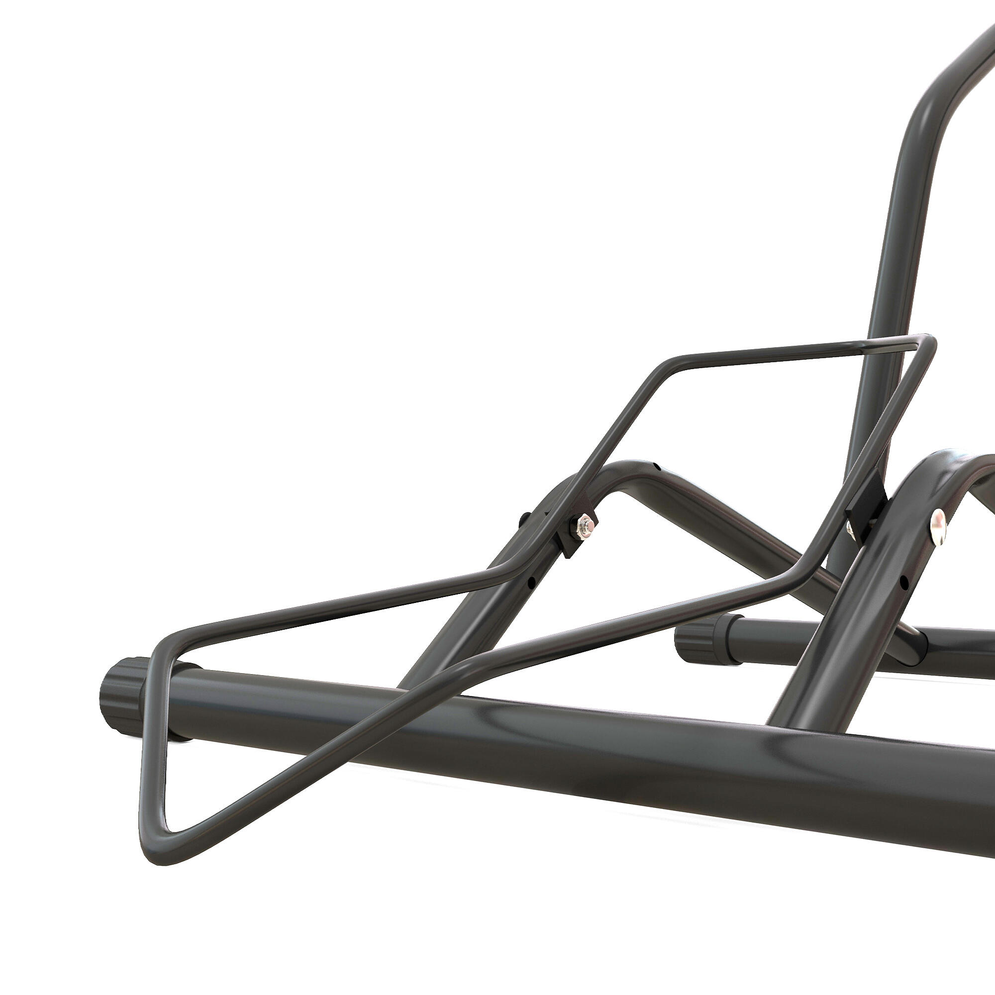 SPORTNOW Cavalletto Portabici 59x41x38 cm in Acciaio Nero 7/7