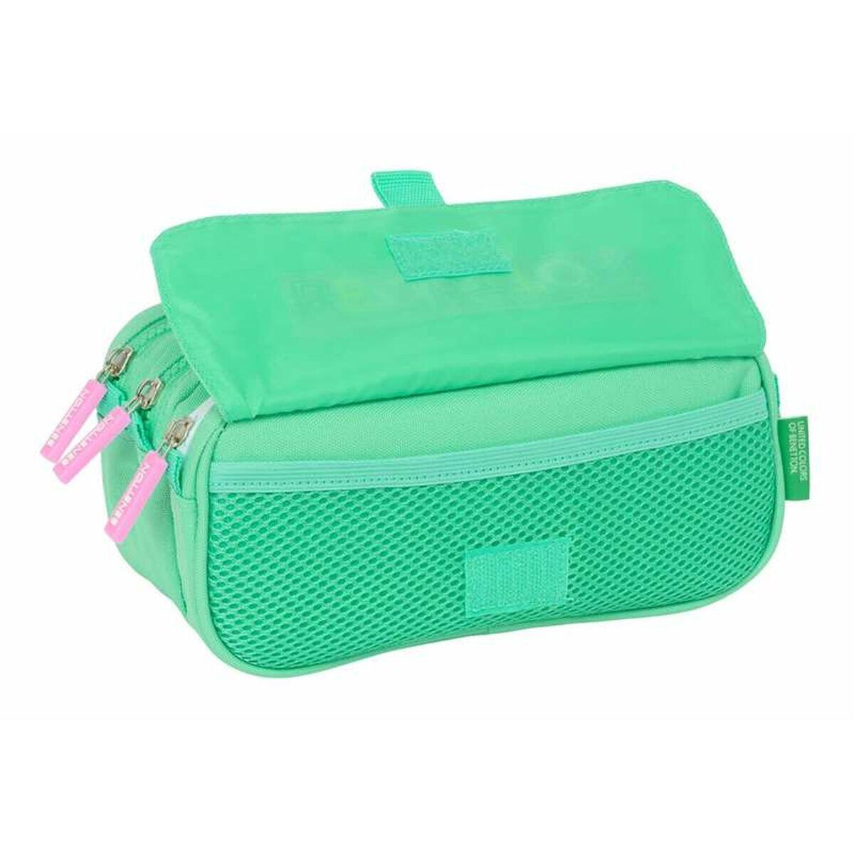 Trousse Fourre-Tout Triple Benetton Mint 3/4