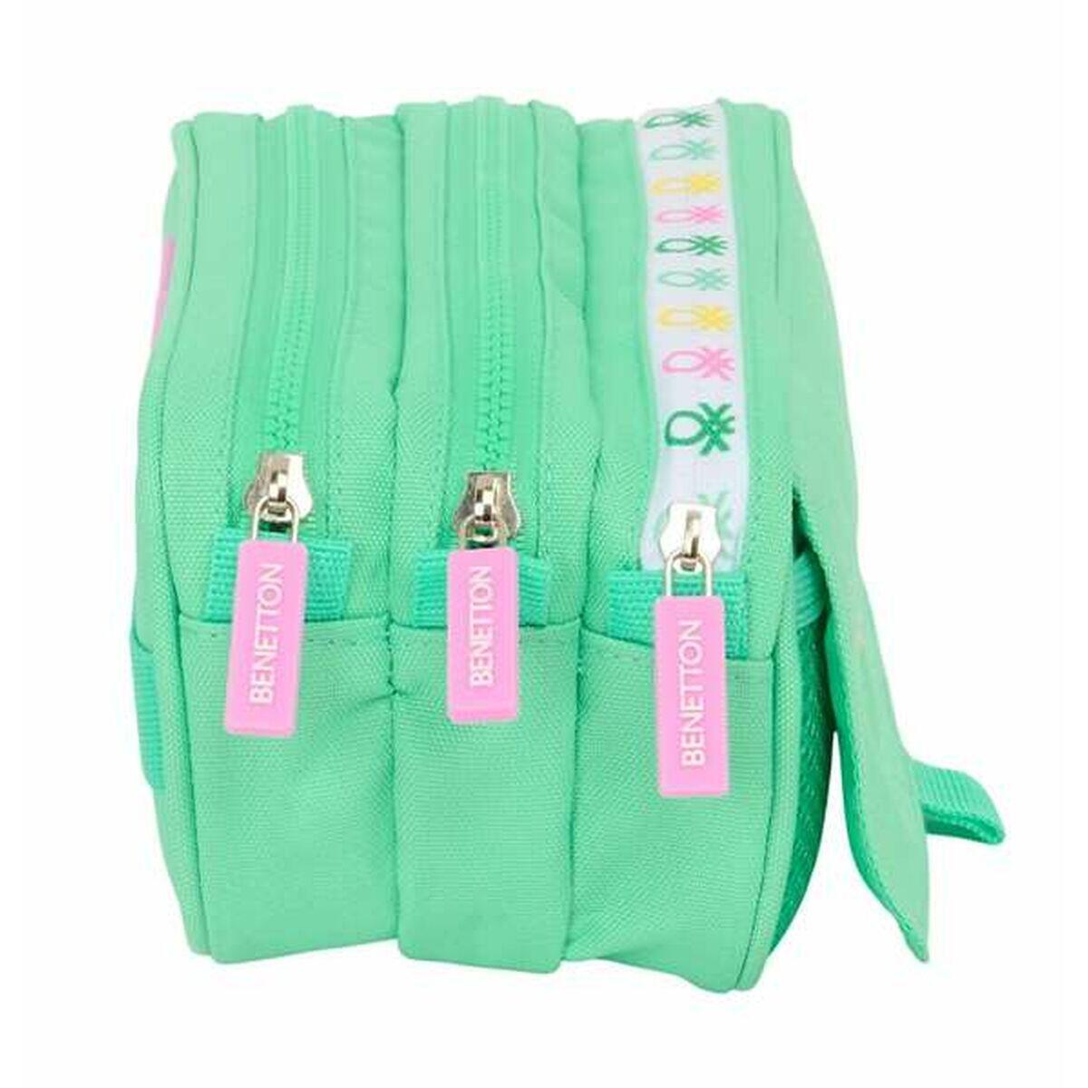 Trousse Fourre-Tout Triple Benetton Mint 2/4