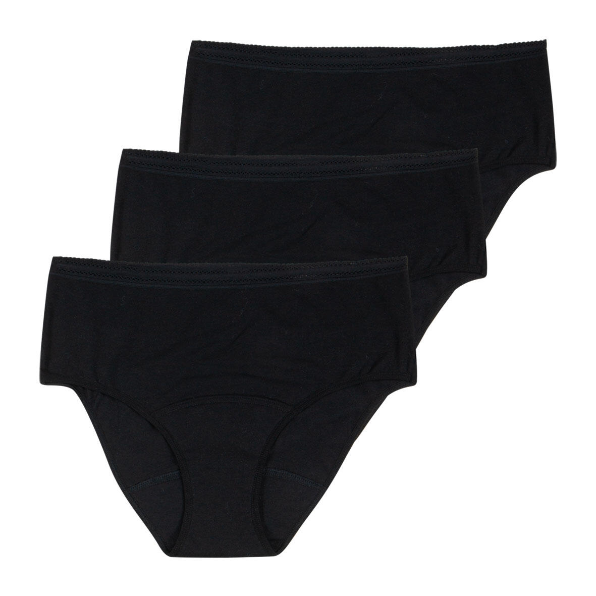 Lot de 3 culottes menstruelles taille haute femme 4/7