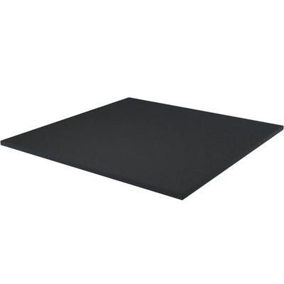 Gummifliese - 100x100x2 cm - Schwarz