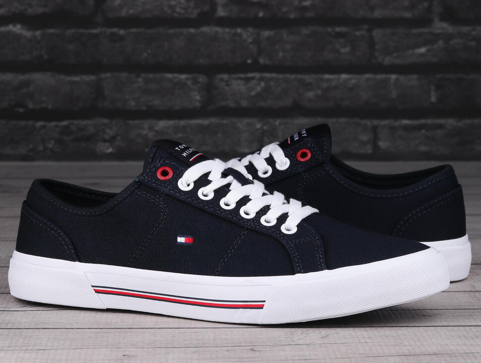 Męskie trampki sportowe Tommy Hilfiger CORE CORPORATE VULC CANVAS