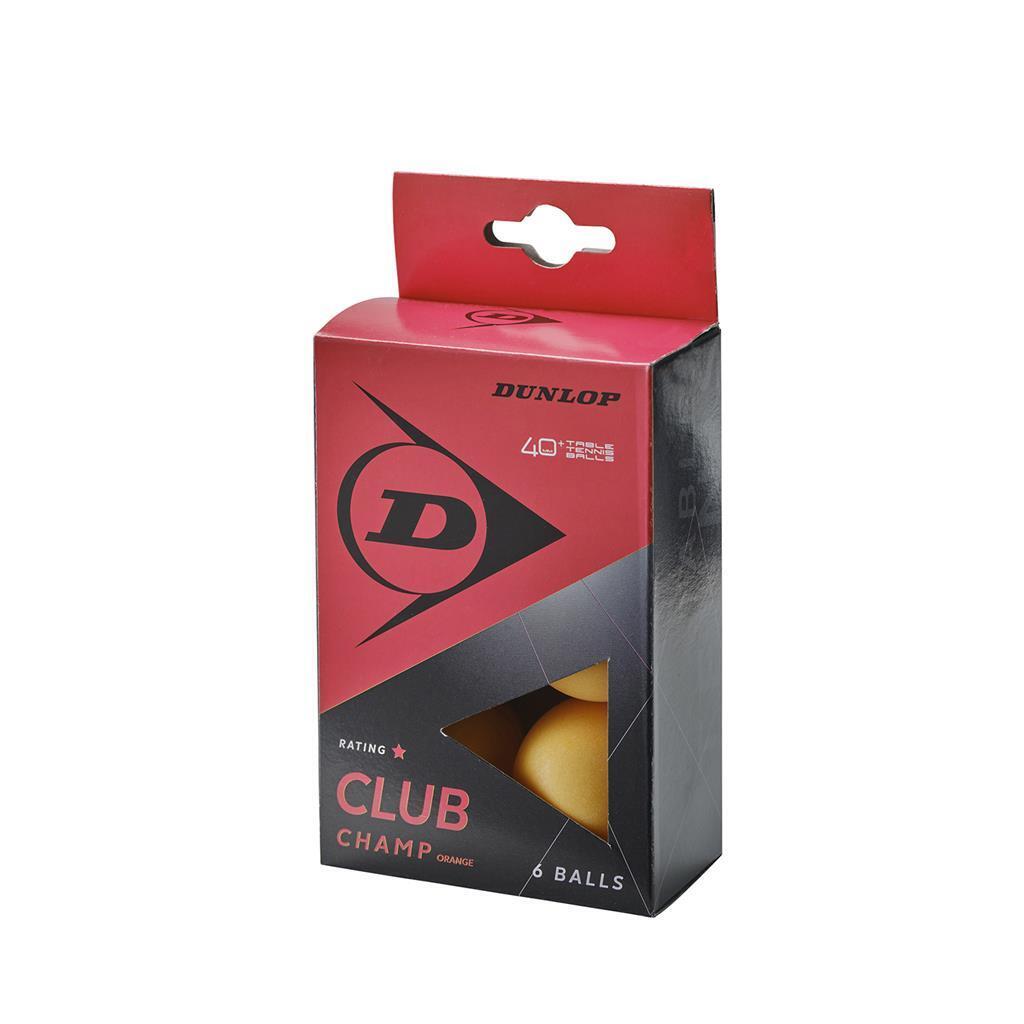 Dunlop - Boîte De 6 Balles De Tennis De Table Dunlop 40+ Club Champ - Balle De Tennis De Table - Orange - No Size - Decathlon