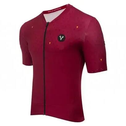 LeBram Chaussy Bordeaux Short Sleeve Jersey Tailored Fit