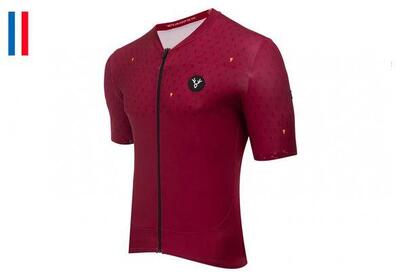 Maglia manica corta LeBram Chaussy Bordeaux vestibilità sartoriale