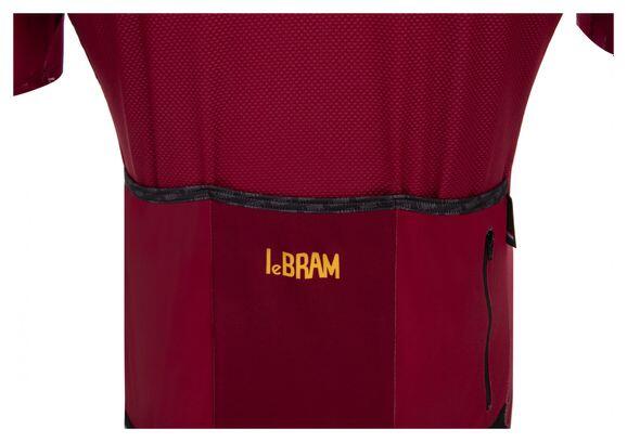 Jersey de manga corta LeBram Chaussy Burdeos corte entallado 7/7