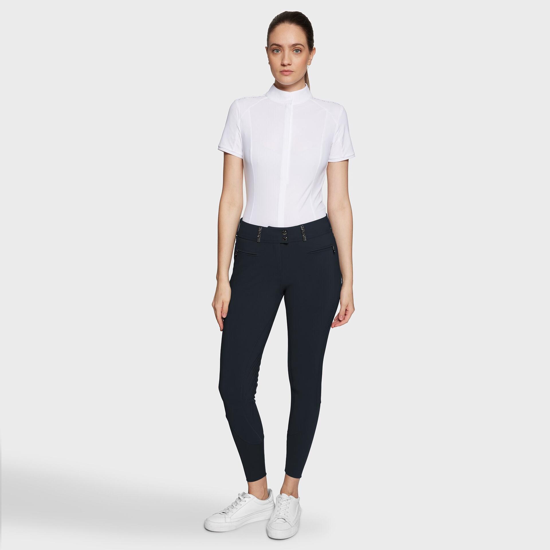 SAMSHIELD Paardrijbroek  Navy Samshield Clara Knie Grip Rijbroek Dames Ss25