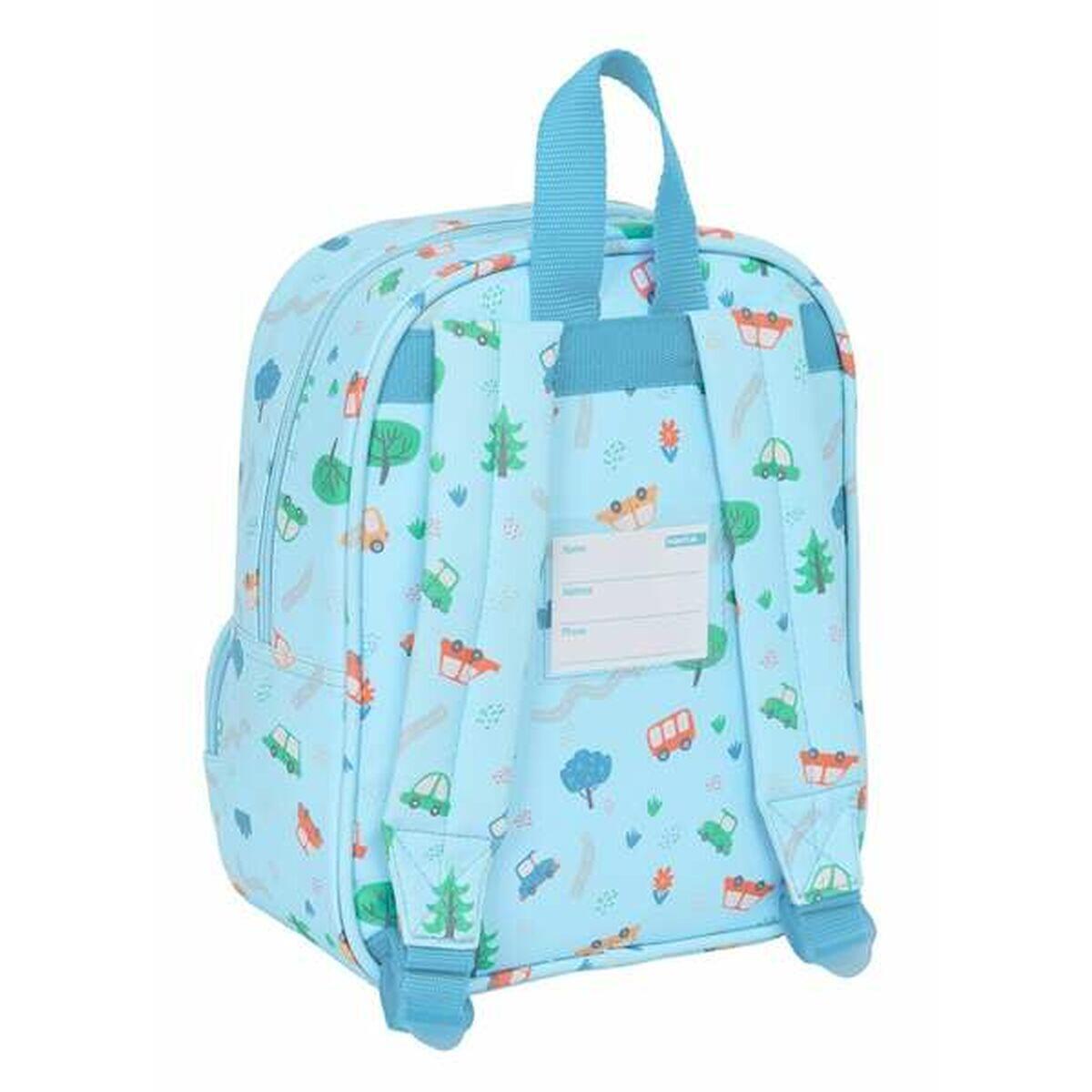 Mochila Escolar Safta Azul 2/3