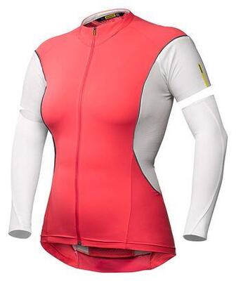 MAVIC COSMIC PRO W Damen Abnehmbare Ärmel Jersey Pink Weiß