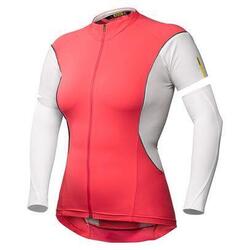 MAVIC Maillot Femme COSMIC PRO W Manches Amovibles Rose/Blanc Pro Fit