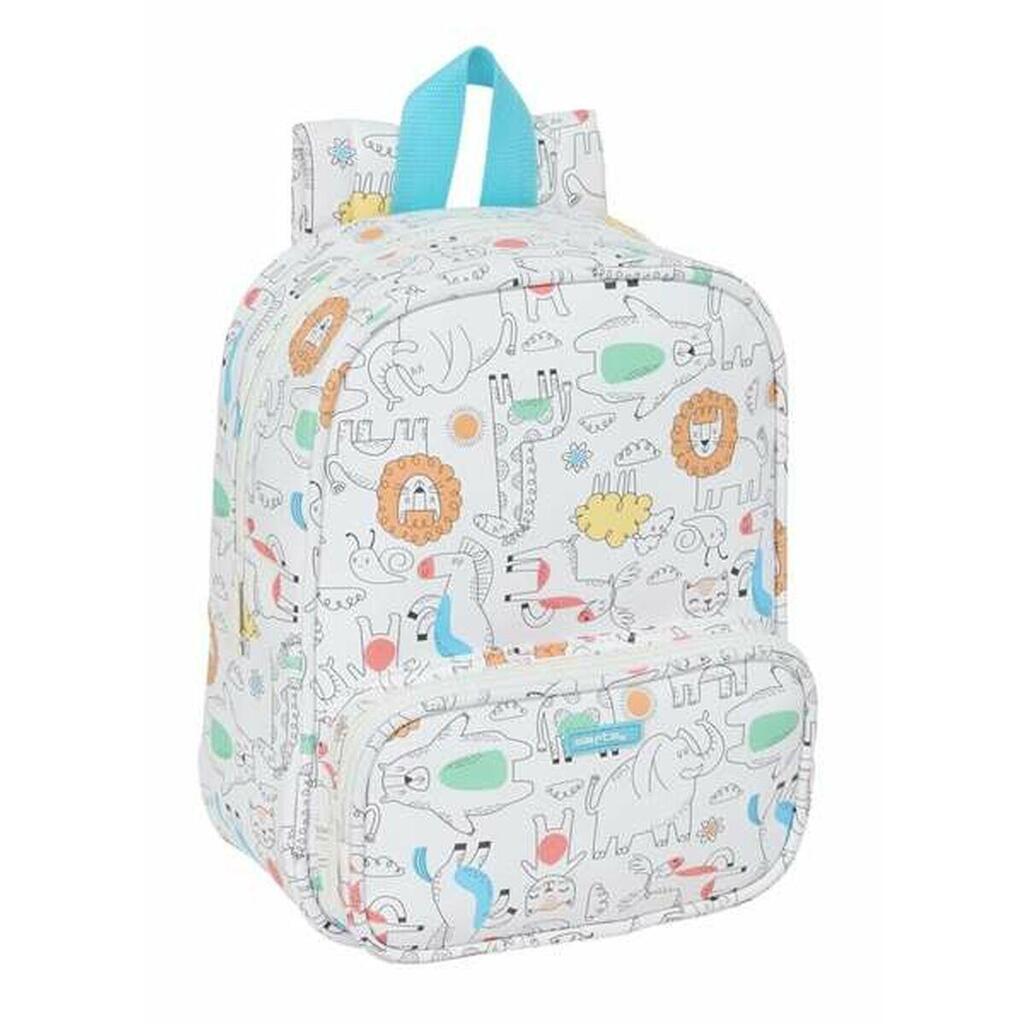 School Bag Safta Zoo White