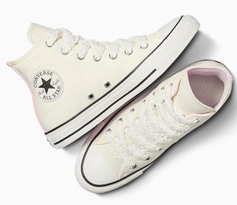 Baskets Converse Modèle Chuck Taylor All Star Crochet Laces Couleur Blanc 3/7